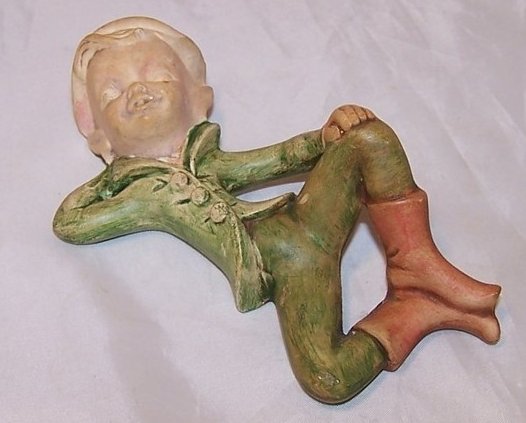 Image 4 of Holland Mold Elf, Pixie Figurine Relaxing