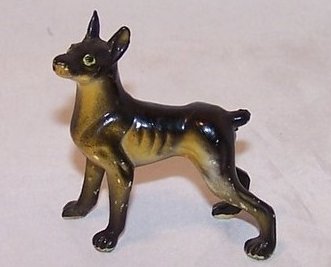 Image 0 of Doberman Pinscher Dog Figurine, Plastic