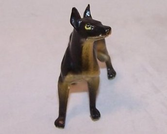 Image 3 of Doberman Pinscher Dog Figurine, Plastic