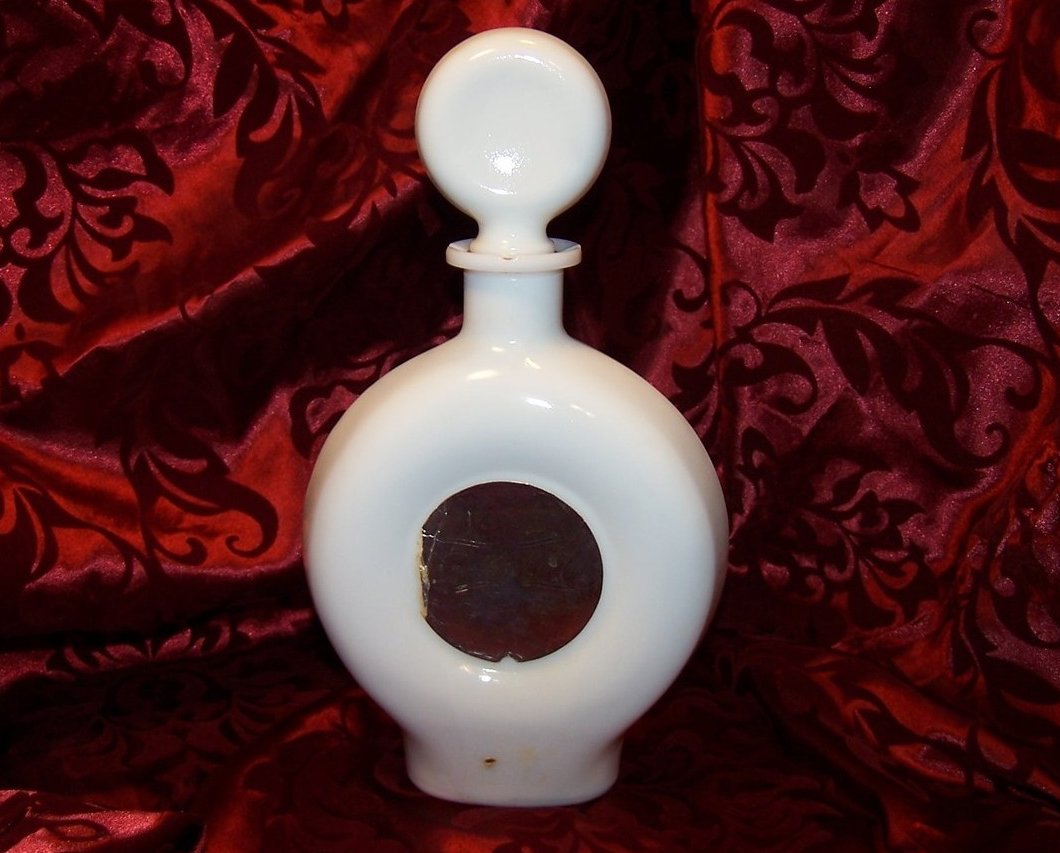 Image 4 of Mountain Quail Field Birds, Singer, Milk Glass Decanter Bottle