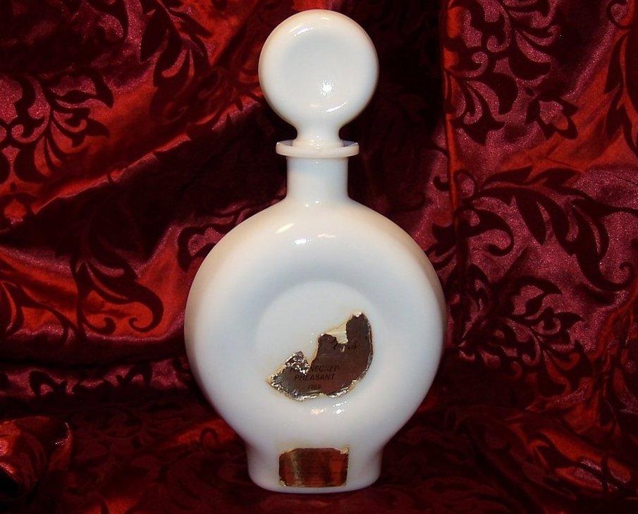 Image 4 of Ringnecked Pheasant Field Birds, Singer, Milk Glass Decanter