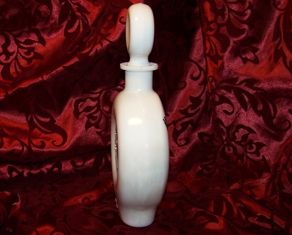 Image 3 of Prairie Chicken Field Birds, Singer, Milk Glass Decanter Bottle