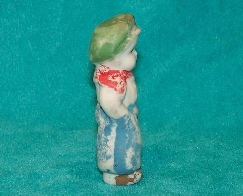 Image 3 of Boy in Blue Ceramic Figurine