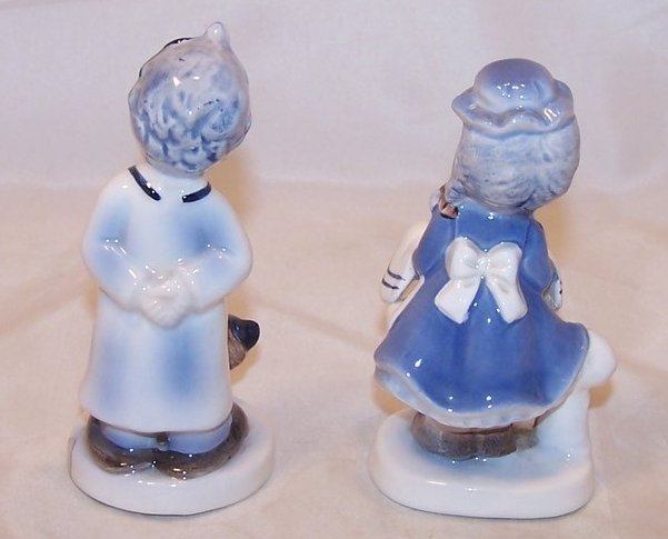 Image 3 of Little Vet Boy and Dinner Time Girl Figurines, Napco, Japan Japanese
