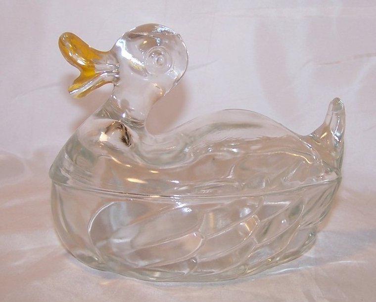 Image 2 of Two Piece Glass Duck Covered Dish