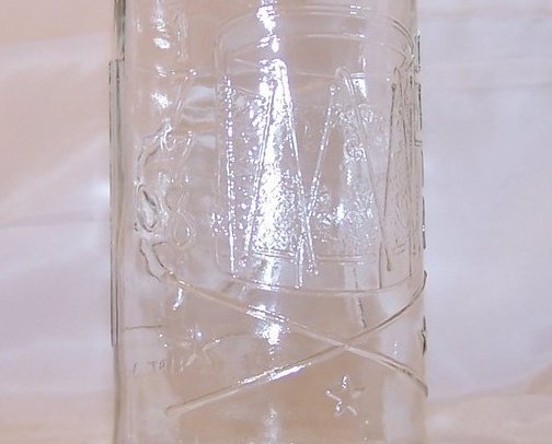 Image 1 of 1976 Clear Pepsi Eagle Drum Bicentennial Bottle