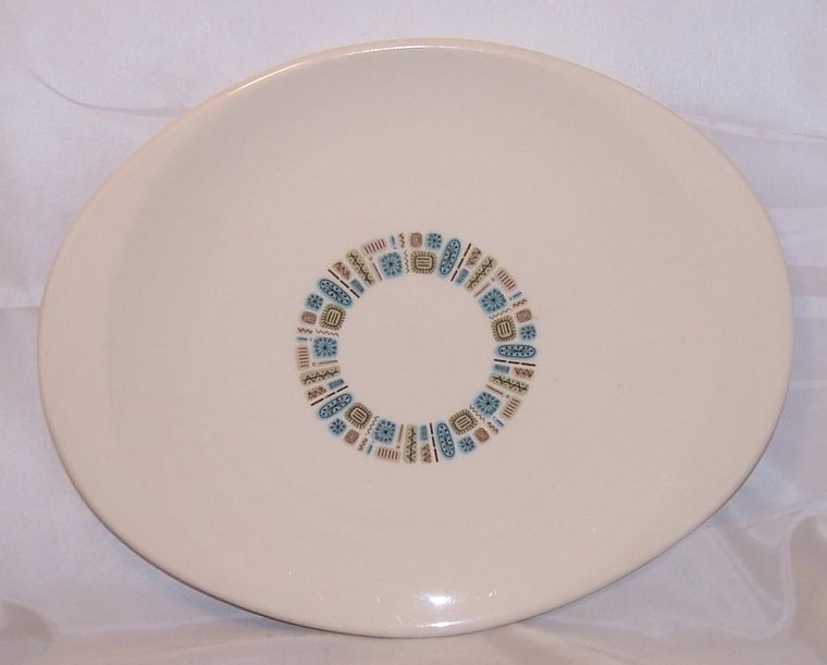 Image 0 of Temporama Oval Serving Platter, Plate, Dish, Canonsburg Pottery, Dura Gloss