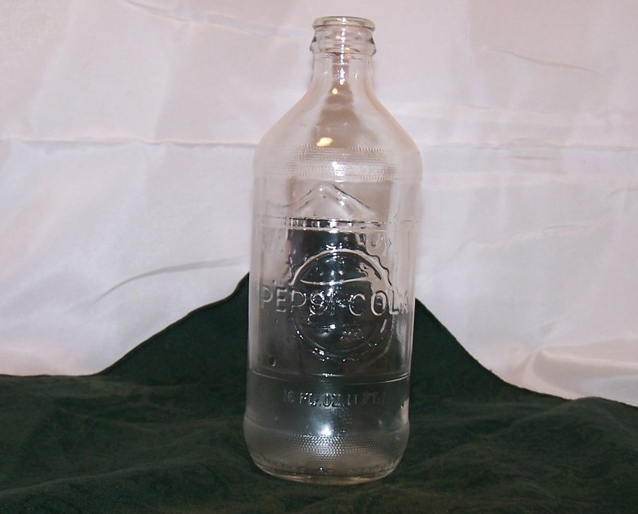 Image 3 of Clear Pepsi Yorktown Cannon Shield Bottle