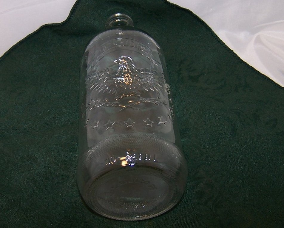 Image 1 of 1976 Clear Pepsi Eagle Bicentennial Bottle