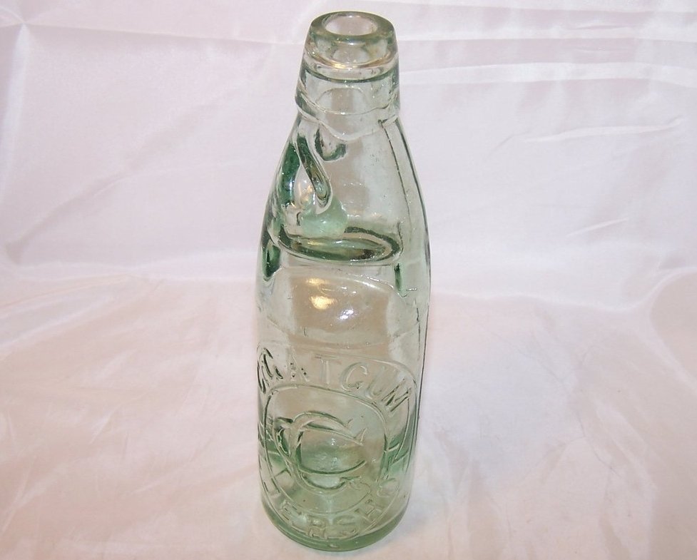 Image 0 of C Gatcum Aldershot, Hiram Codd Ball Stopper Bottle, Leeds and London