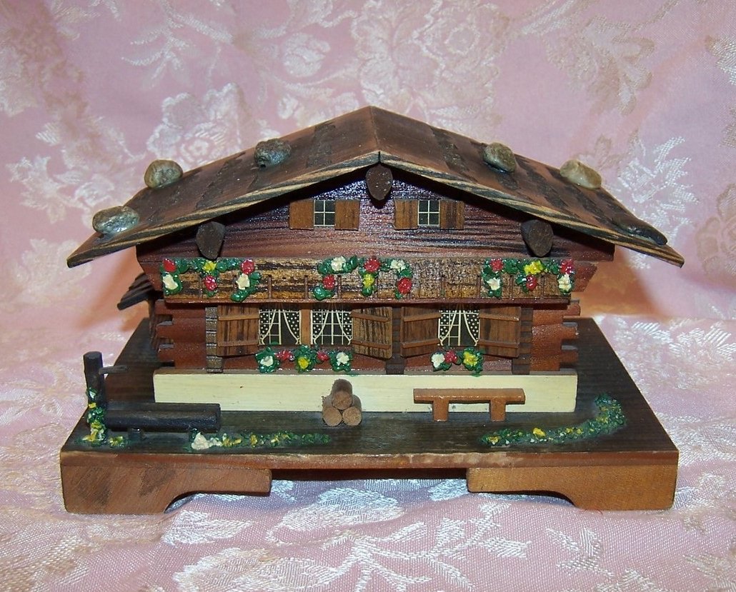 Image 0 of Reuge Swiss Chalet Music Box, Blue Danube