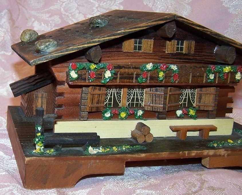 Image 4 of Reuge Swiss Chalet Music Box, Blue Danube