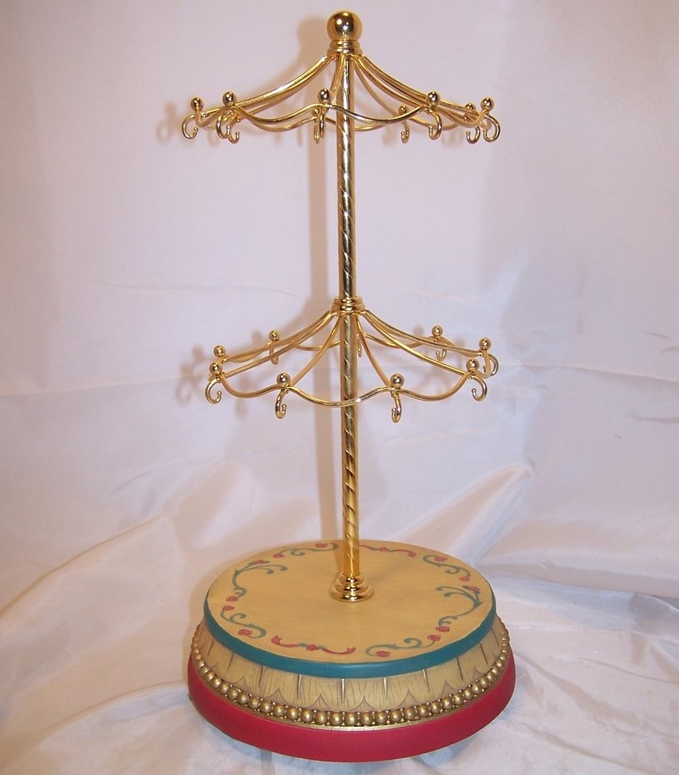Image 2 of Two Tier Merry Go Round Carousel San Francisco Music Box, Waltz of the Flowers
