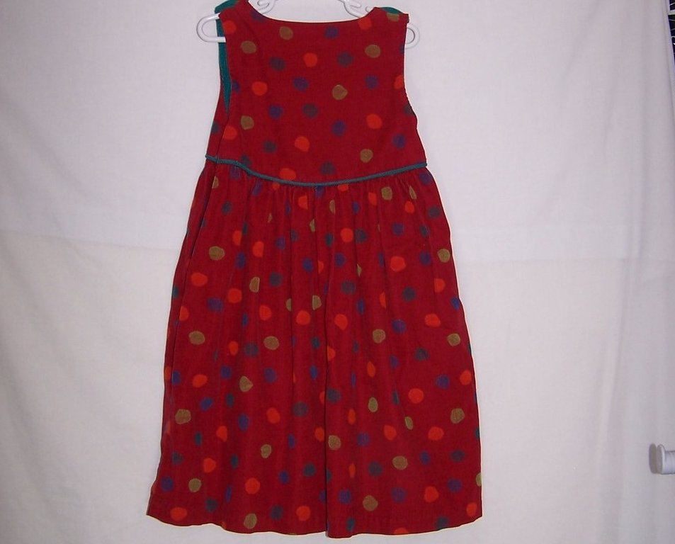 Image 1 of New Girls Size 5 Polka Dot Jumper Dress, Garnet Hill