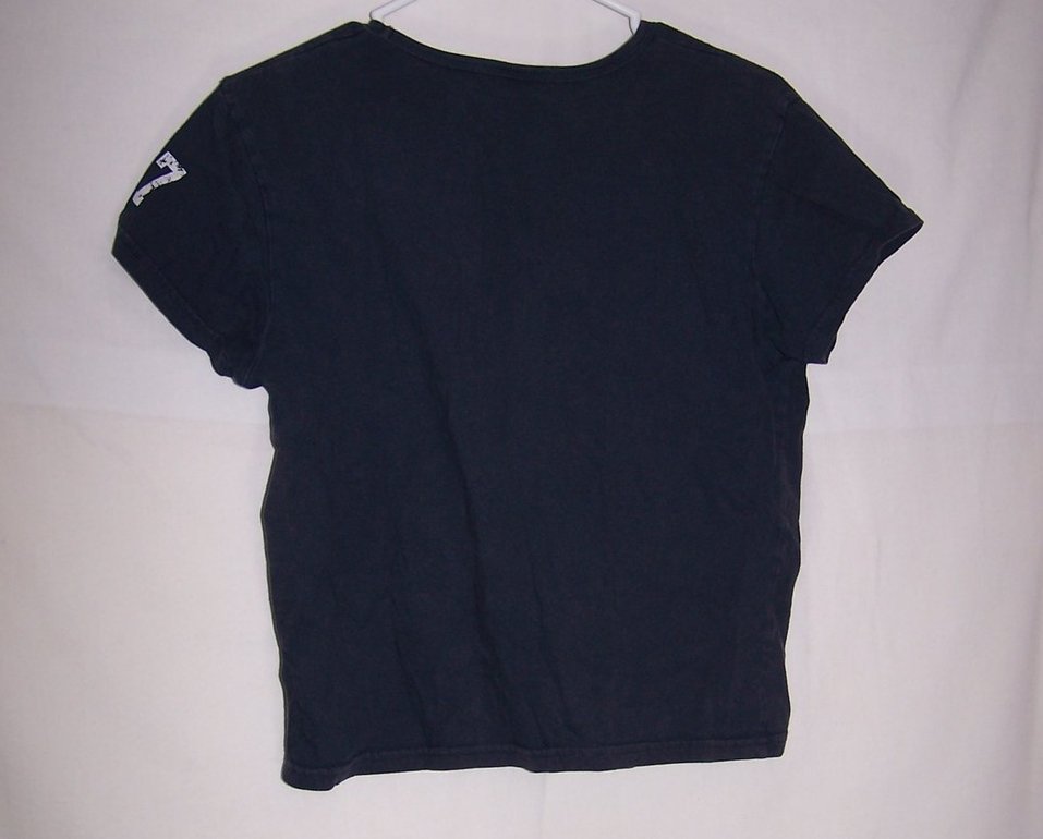 Image 1 of Aeropostale Crop Top Jrs Size L Dk Blue Shirt