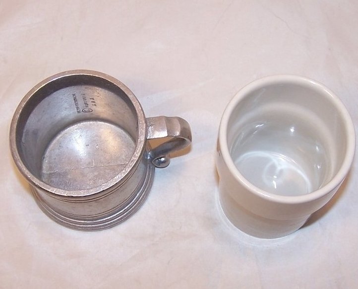 Image 2 of Armetale Tavern Holder w Cup Insert, Wilton Brass Company, USA