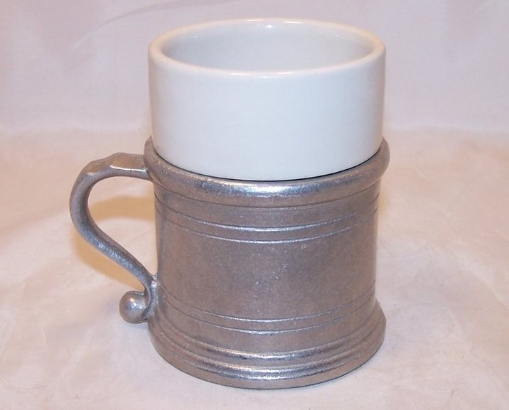 Image 3 of Armetale Tavern Holder w Cup Insert, Wilton Brass Company, USA