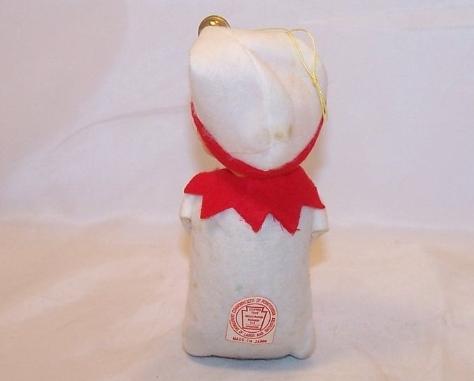 Image 3 of Elf for Your Shelf, White Jingle Elf, Pixie Doll w Red Trim, Japan Japanese