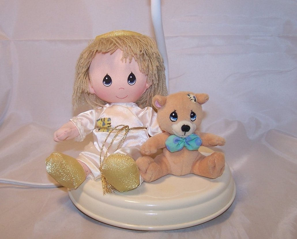 Plush Angel and Bear Nursery Lamp, Desk Lamp, Luv N Care