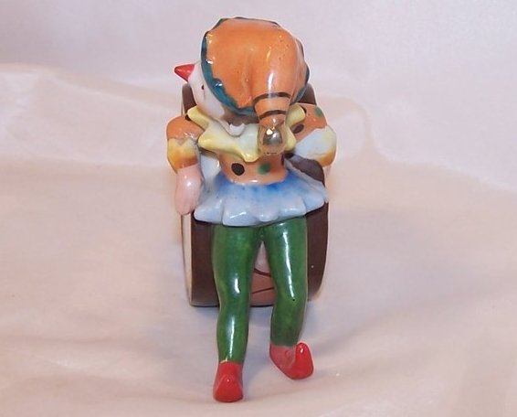 Image 1 of Clown and Drum Figurine, Pencil Cup, Q Tip Cotton Ball Dispenser