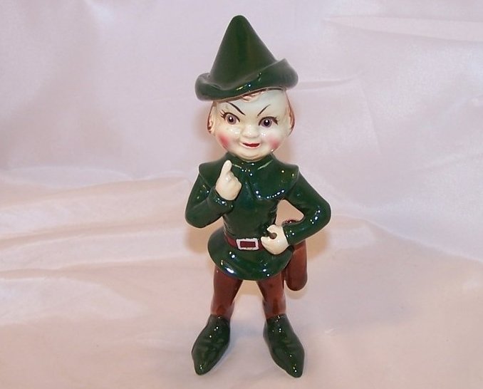 Kreiss Robin Hood, Elf Figurine, Ceramic, 1955