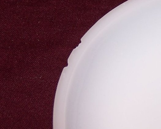 Image 4 of Snack Plate Federal Glass Rosecrest Milk Glass, Teacup Set, Orig Box