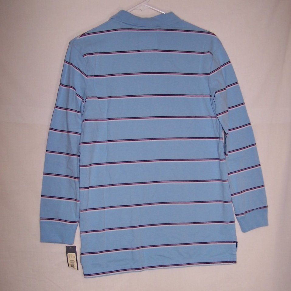 Image 1 of New Boys Sz 10, 12 Long Sleeved Striped Shirt, Cherokee