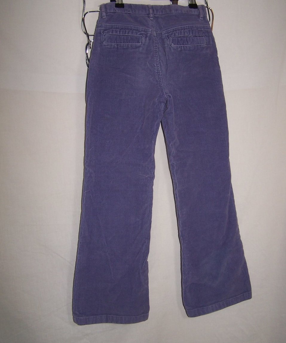 Image 1 of Sz 10 Slim Purple Corduroy Pants, Gap Patch Pocket Flare Stretch