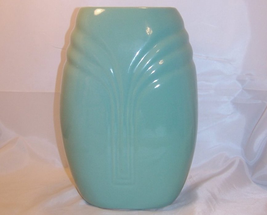 Image 0 of Roseville Large Green Art Deco Vase