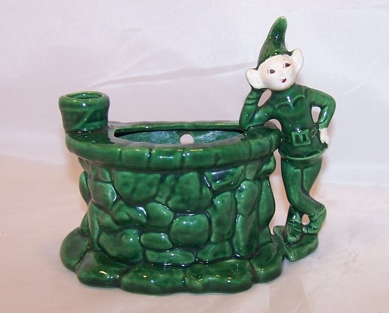 Treasure Craft Wishing Well Wall Pocket, Pixie Planter, Elf California