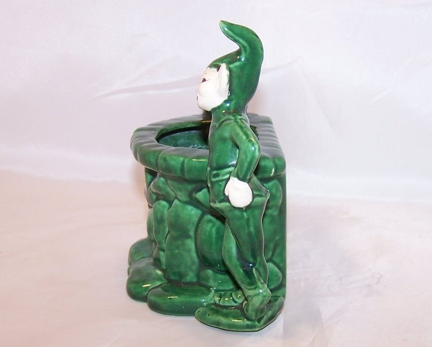 Image 1 of Treasure Craft Wishing Well Wall Pocket, Pixie Planter, Elf California