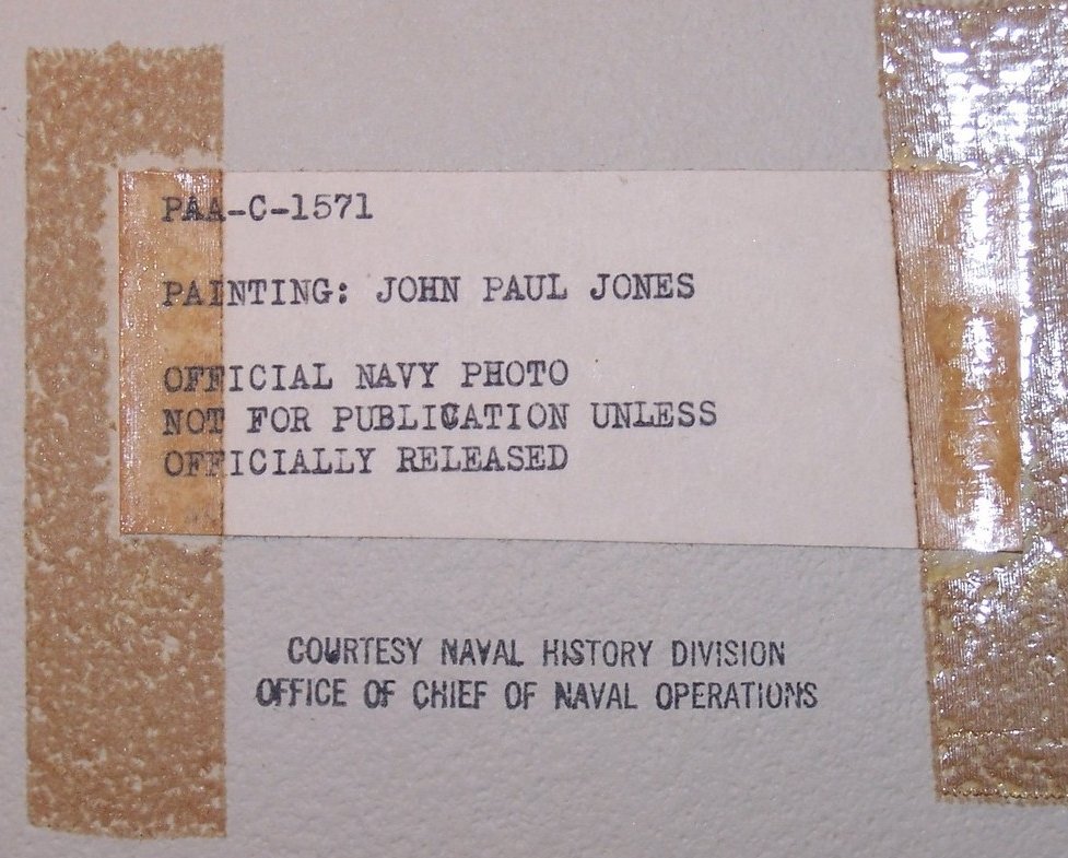 Image 2 of John Paul Jones, Navy Photo of Original Painting
