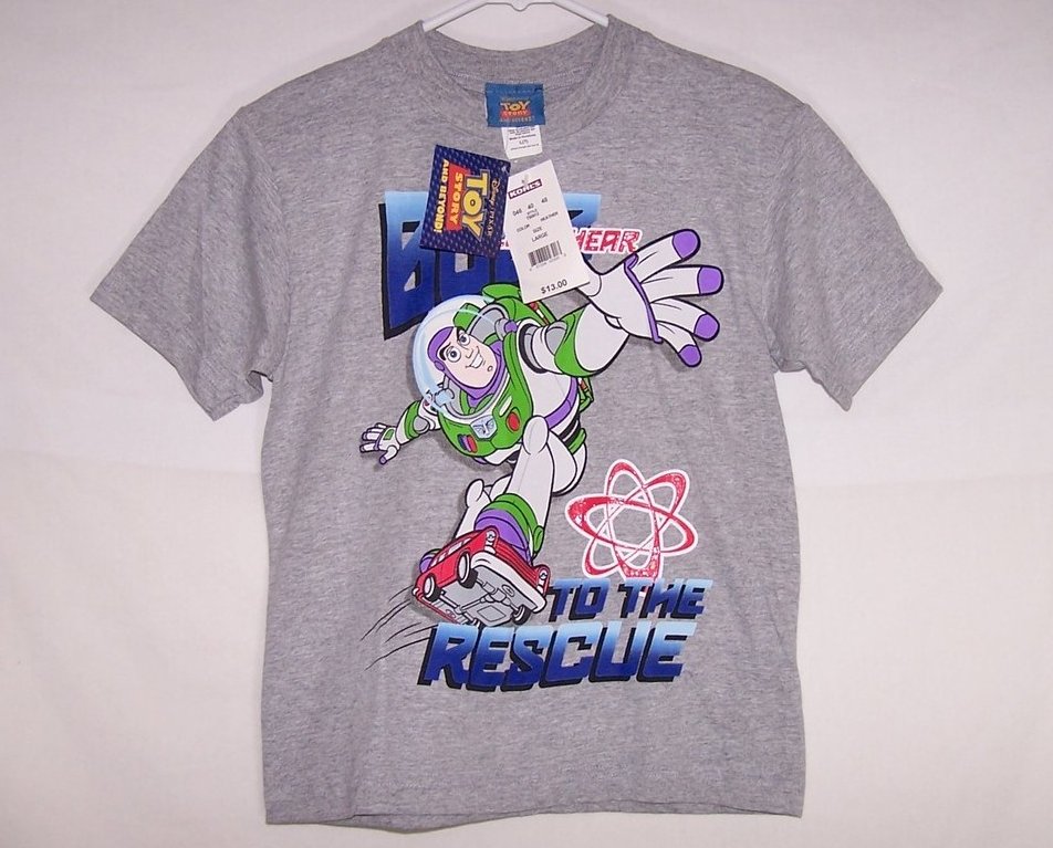 Image 1 of New Boys Sz L, Buzz Lightyear T Shirt, Disney Toy Story