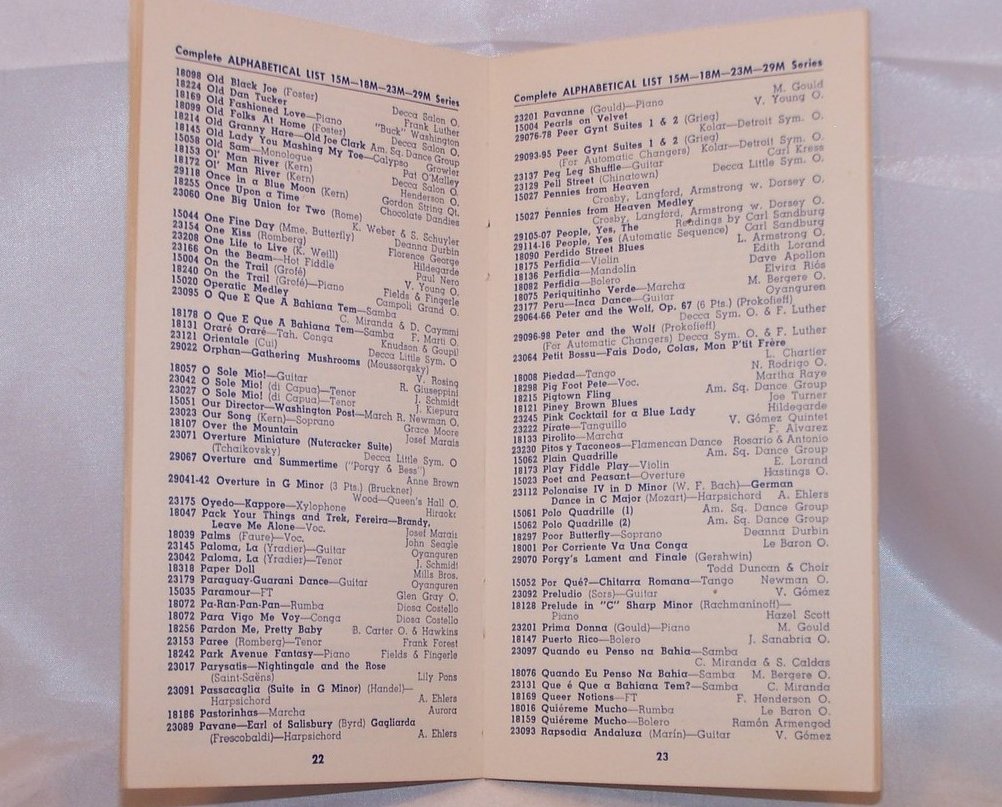 Image 2 of Decca Records Combined Supplement and Catalogue, Vintage