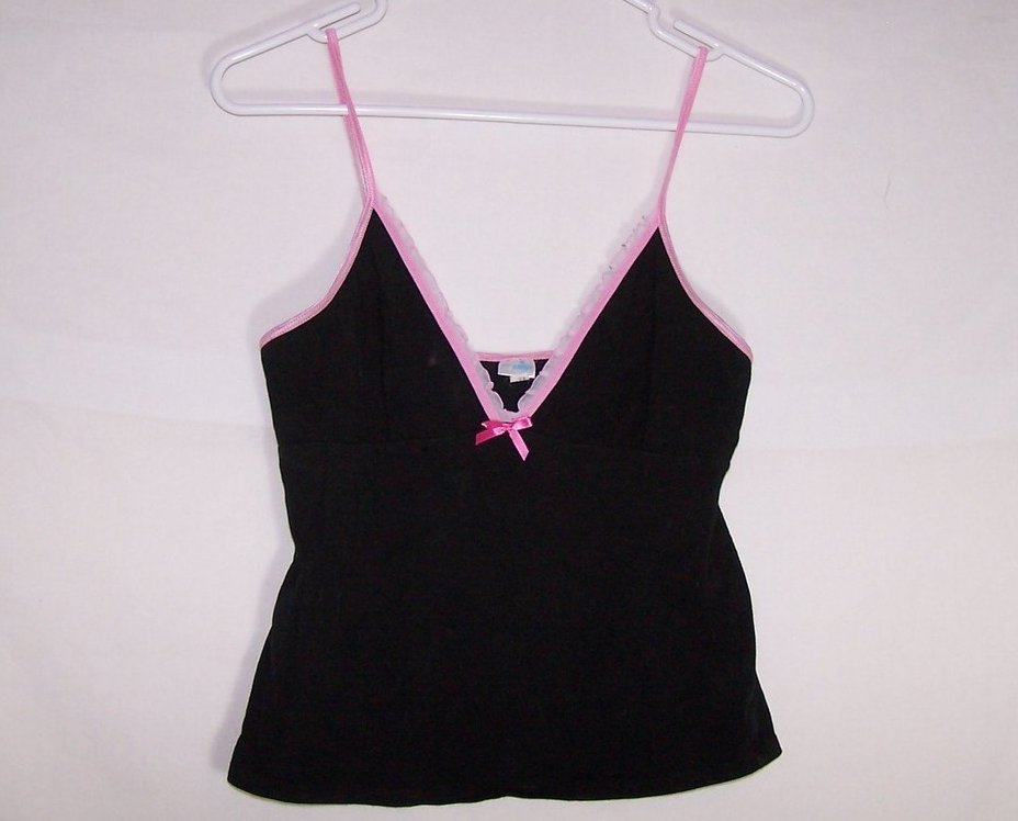 Image 0 of Jrs Blue Daisy Cami Top, Black w Pink, Jrs M