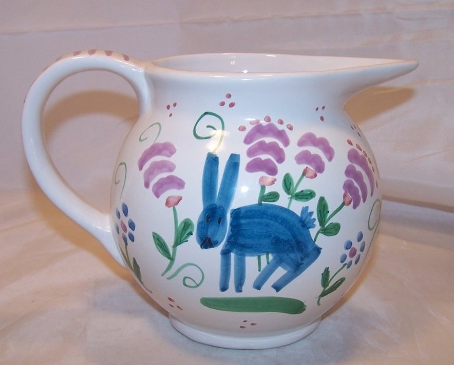 Image 0 of Blue Bunny Pitcher, Taste Setter by Sigma, Italy, Numbered