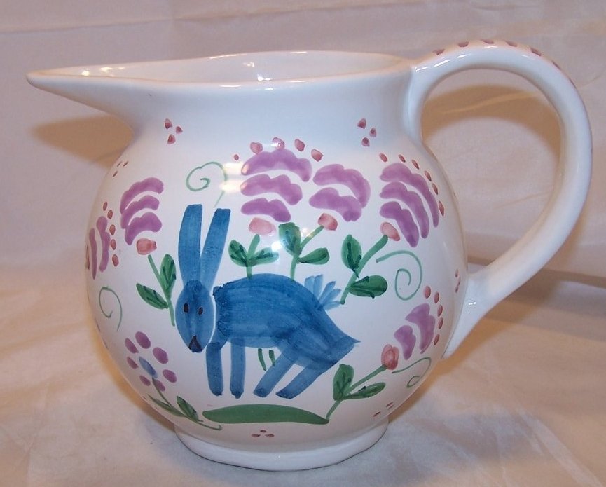Image 2 of Blue Bunny Pitcher, Taste Setter by Sigma, Italy, Numbered