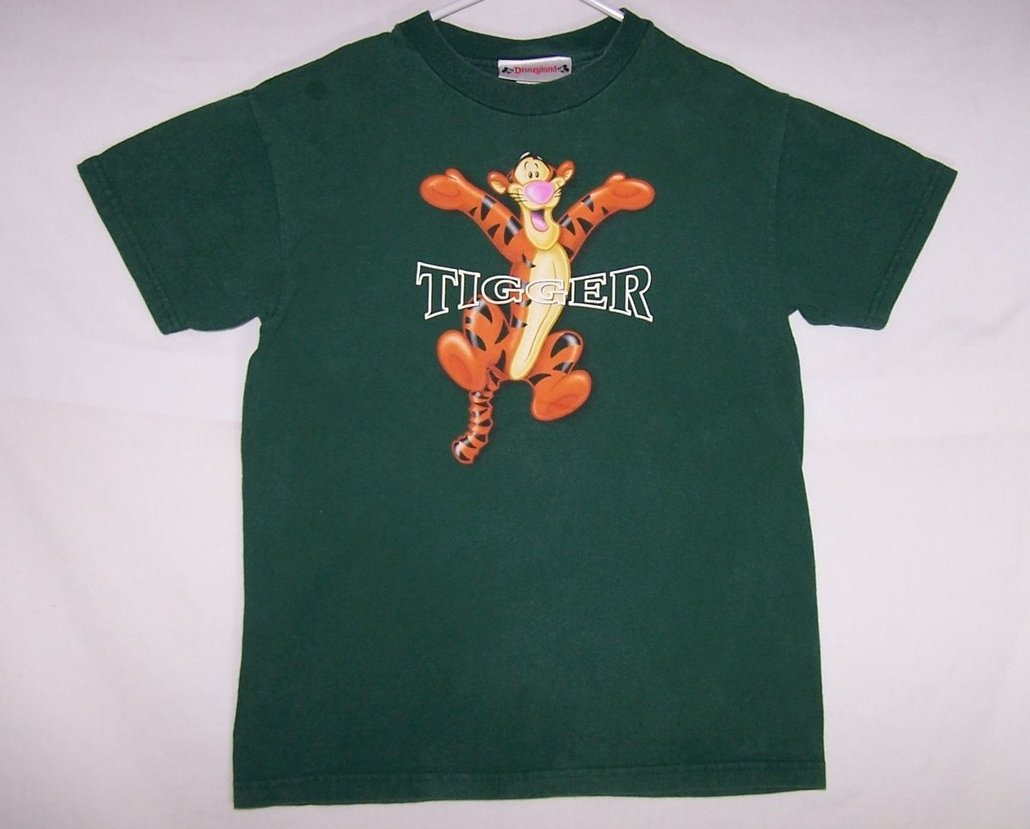 Image 0 of SZ M Tigger Dark Green T Shirt, Disney, Child Size