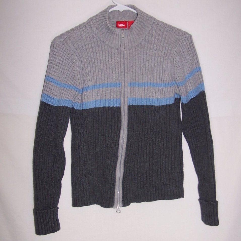 Mossimo Juniors L, Zippered Sweater Jacket 