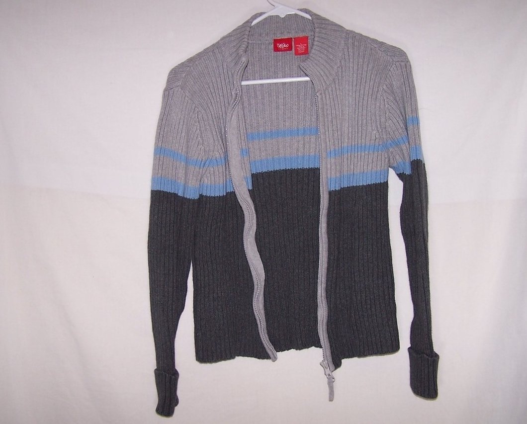 Image 2 of Mossimo Juniors L, Zippered Sweater Jacket 