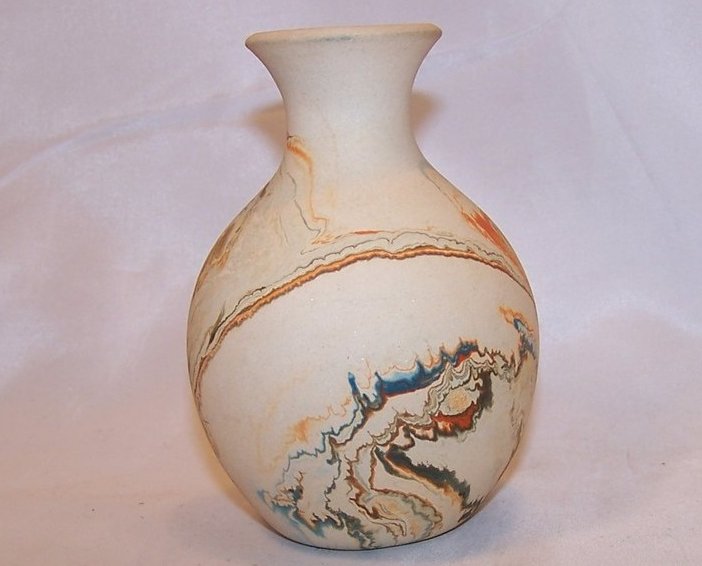 Image 2 of Nemadji  Earth Pottery Vase, South Dakota w Info Sheet