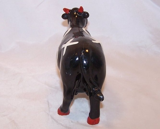 Image 3 of Tic Tac Toe Black Cow Figurine