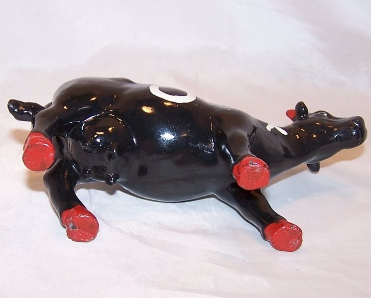 Image 4 of Tic Tac Toe Black Cow Figurine