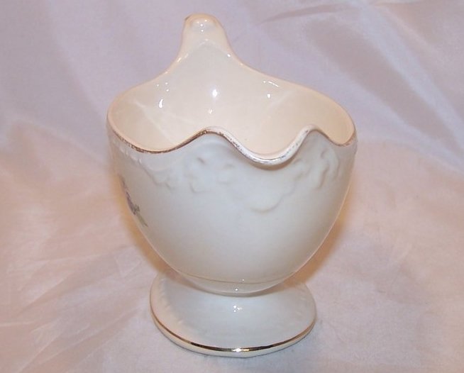 Image 2 of Homer Laughlin Gravy Boat, Eggshell Georgian, F50N5, USA