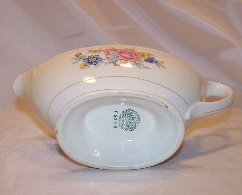 Image 5 of Homer Laughlin Gravy Boat, Eggshell Georgian, F50N5, USA