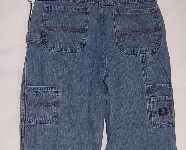 Image 2 of Boys Sz 14R, 14 Regular Carpenter Wrangler Jeans, Adjustable