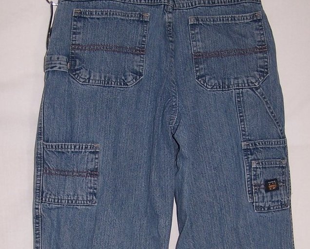 Image 2 of Boys Sz 14R, 14 Regular Carpenter Wrangler Jeans, Adjustable