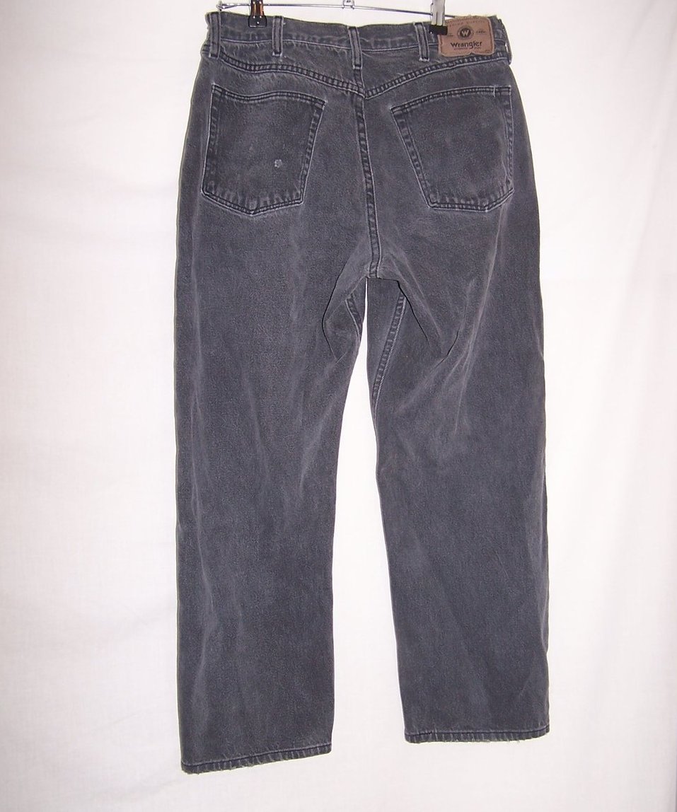 Image 1 of Size 34 x 30 Mens Jeans, Wrangler, Faded Black