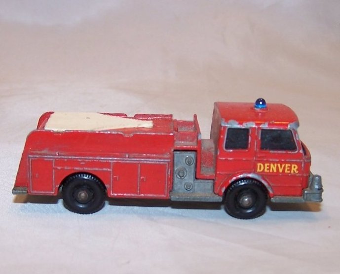 Image 0 of Lesney Matchbox Fire Truck, Die Cast Toy, Hard Miles