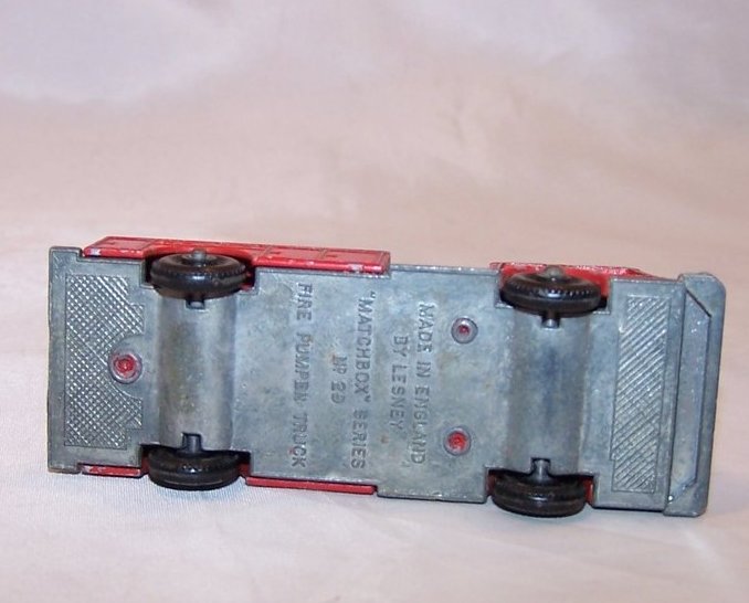 Image 2 of Lesney Matchbox Fire Truck, Die Cast Toy, Hard Miles